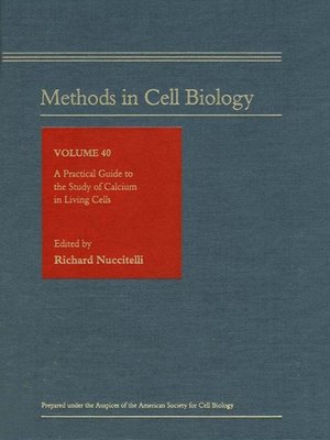 cover image of A Practical Guide to the Study of Calcium in Living Cells